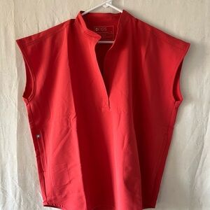 Figs Women's Red Sleeveless Top